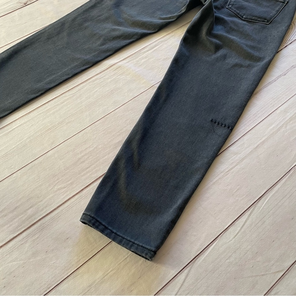 Denim Colab Boyfriend Jeans Women’s 8 Black Stonewashed Goth Grunge Distressed - Picture 9 of 16